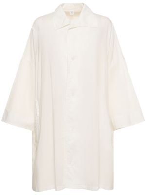 Koszula bawełniana oversize Yohji Yamamoto biała