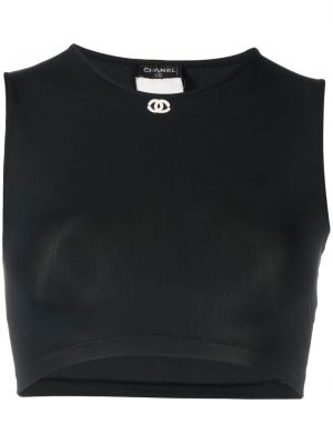 Crop top cu broderie Chanel Pre-owned