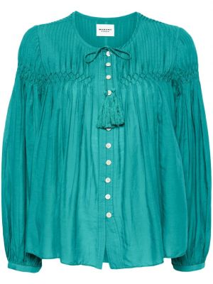 Плисирана блуза Marant Etoile зелено