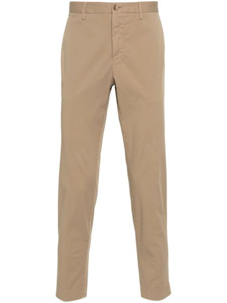 Pantalon chino en coton Incotex marron