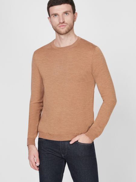 Шерстяной пуловер Esprit коричневый