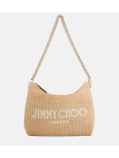 Bolsa de hombro Jimmy Choo beige