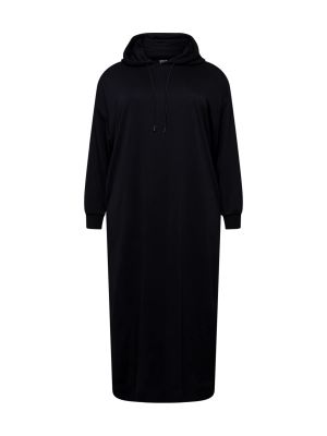 Μάξι φόρεμα με κουκούλα από μοντάλ Urban Classics μαύρο