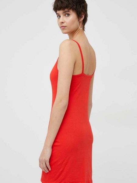Pamut testhezálló mini ruha Calvin Klein piros