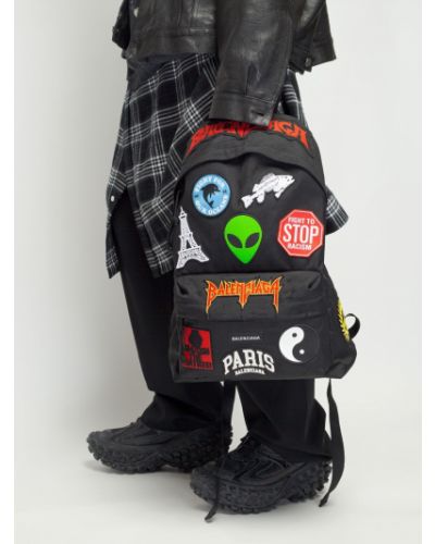 Nylonowy plecak Balenciaga czarny