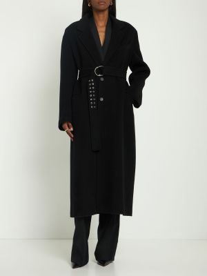 Vlněný kabát Philosophy Di Lorenzo Serafini černý