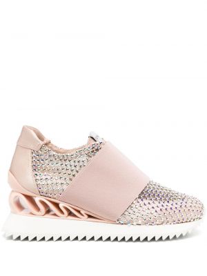 Sneakers με πετραδάκια Le Silla ροζ