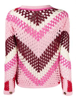 Dzianinowy sweter Dodo Bar Or różowy