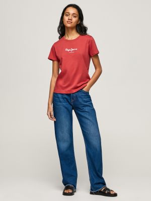 Tričko Pepe Jeans červené