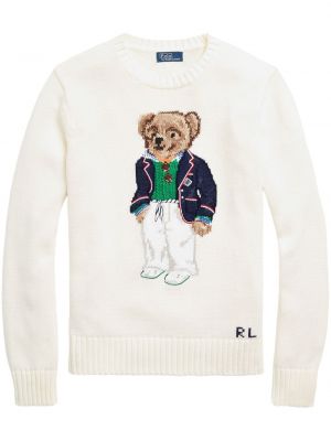 Πλεκτή βαμβακερή μπλούζα με κέντημα Polo Ralph Lauren