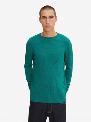 Вълнен пуловер Tom Tailor зелено