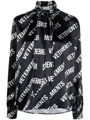 Блуза с принт Vetements