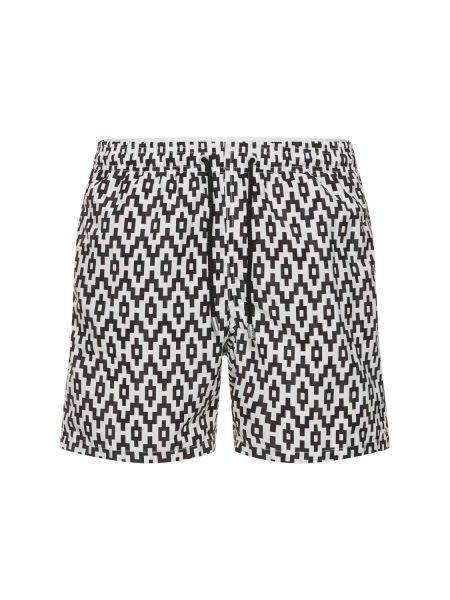 Trykt shorts Mc2 Saint Barth svart