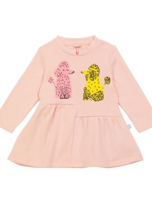 Jersey bomull dress for jenter Stella Mccartney Kids rosa