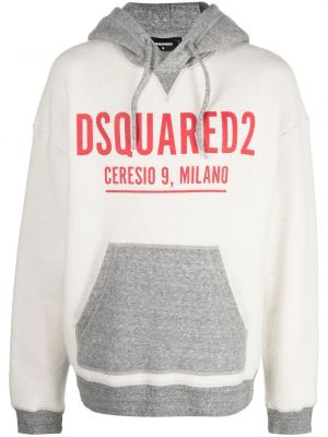 Trykt hettegenser Dsquared2 grå