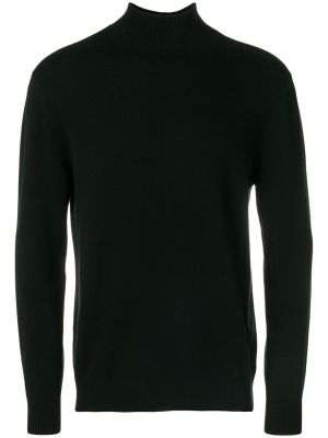 Jersey cuello alto con cuello alto de tela jersey N.peal negro