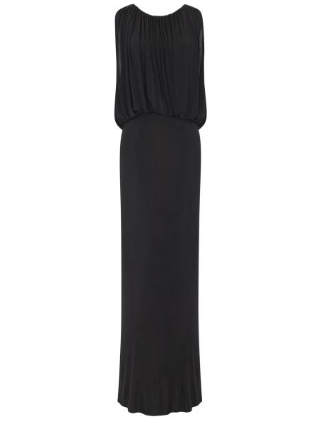 Длинное платье Saint Laurent черное