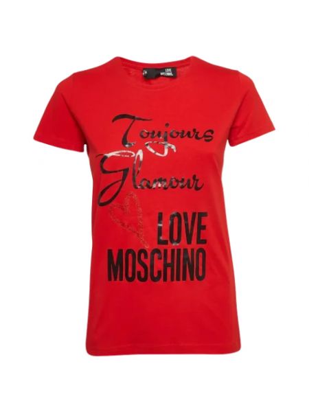 Top aus baumwoll Moschino Pre-owned rot