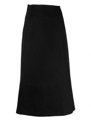 Asymmetrisk maxi skjørt Yohji Yamamoto svart