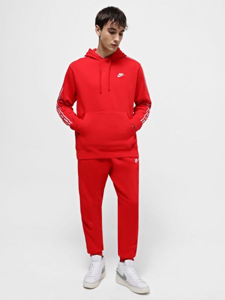 Красный хлопковый костюм Nike