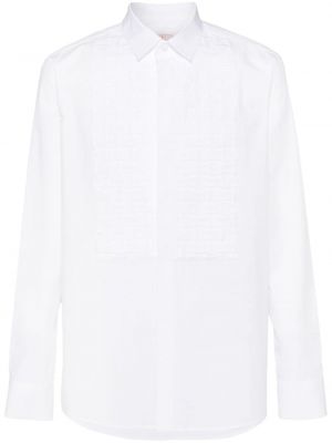 Chemise en coton à imprimé Valentino Garavani blanc