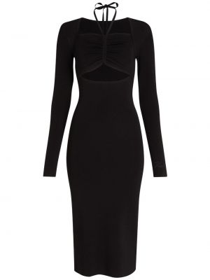 Dlouhé šaty Karl Lagerfeld čierna