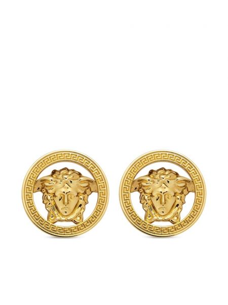 Boucles d'oreilles à imprimé Versace doré