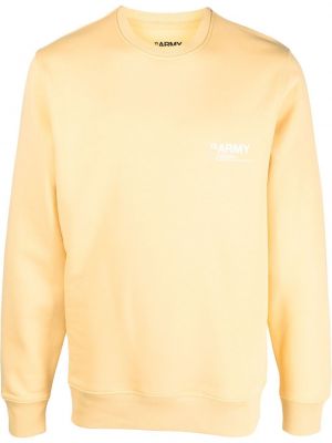 Sweatshirt mit rundem ausschnitt Yves Salomon gelb