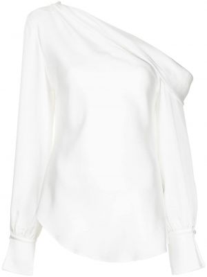 Bluzka asymetryczna drapowana Simkhai biała