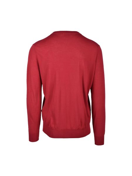 Sweter z dekoltem w serek Ballantyne czerwony