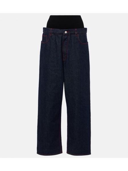 High waist jeans ausgestellt Alaïa blau
