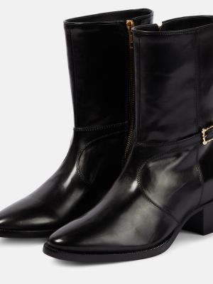 Ankle boots skórzane Vivienne Westwood czarne