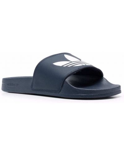 Sandalias slip on Adidas azul