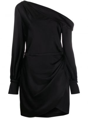 Asymetrické koktejlkové šaty Simkhai čierna