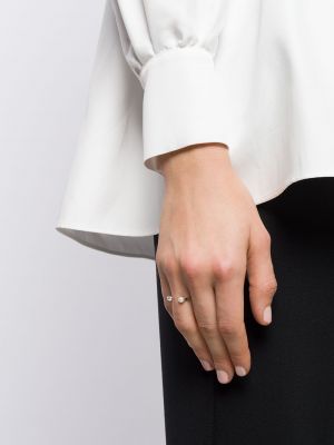 Taškuotas žiedas su perlais Delfina Delettrez