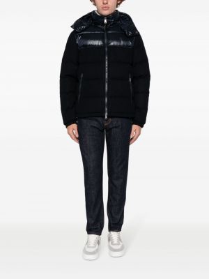 Kostkovaná péřová bunda na zip s kapucí Polo Ralph Lauren