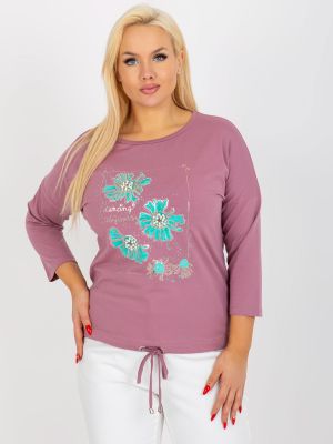 Bluză cu imagine Fashionhunters roz