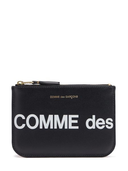 Læder kortholder Comme Des Garçons Wallet sort