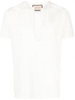 Памучна тениска Gucci бяло