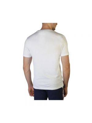 Koszulka w jednolitym kolorze z krótkim rękawem bawełniana Moschino biała