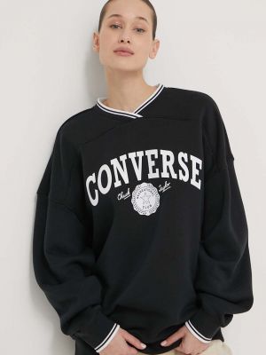 Bluza z nadrukiem Converse czarna