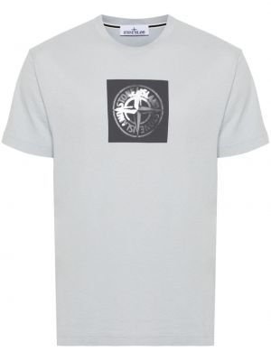 T-shirt aus baumwoll mit print Stone Island