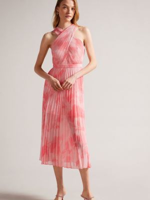 Платье миди Ted Baker розовое