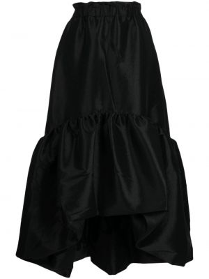 Satenska midi suknja Kika Vargas crna