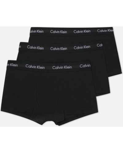 Трусы с низкой талией Calvin Klein Jeans черные