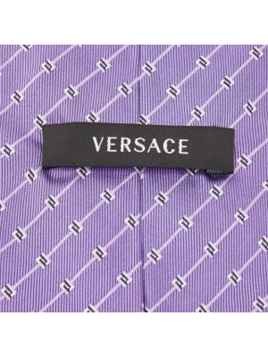 Top de seda Versace Pre-owned violeta