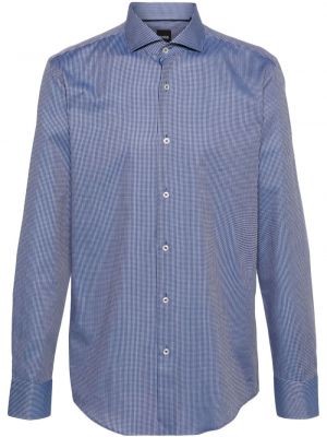 Chemise en coton Boss bleu