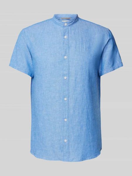 Koszula ze stójką Jack & Jones Premium błękitna