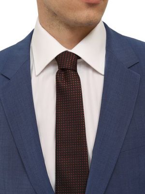 Шерстяной галстук Kiton оранжевый