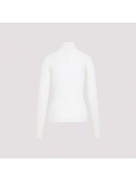 Sweter bawełniany Bottega Veneta biały